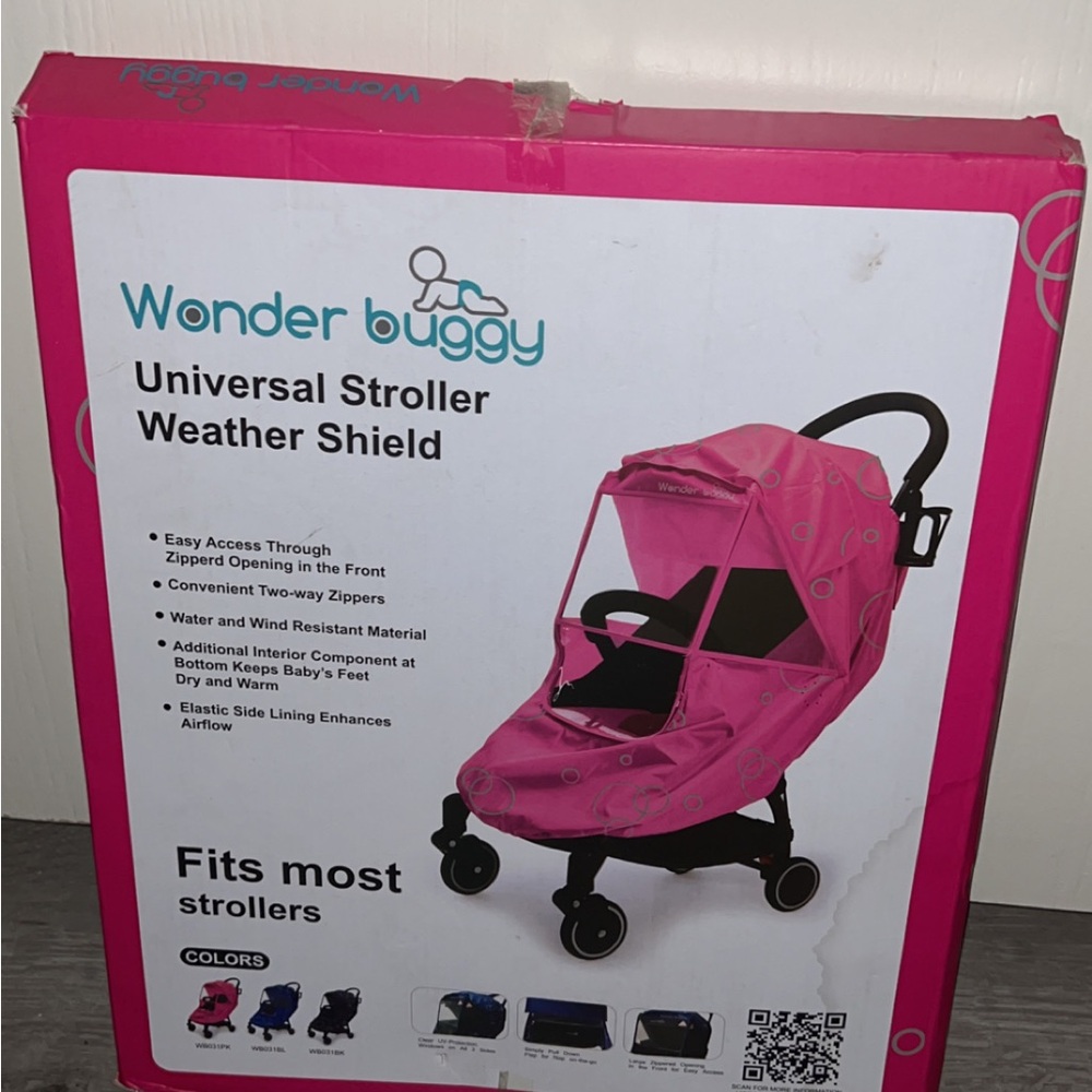 Wonder Buggy Pink Universal Stroller Weather Shield